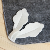 Коврик для бани и сауны "Дубовый", серый войлок, 33х50 см Коврик для бани и сауны "Дубовый", серый войлок, 33х50 см