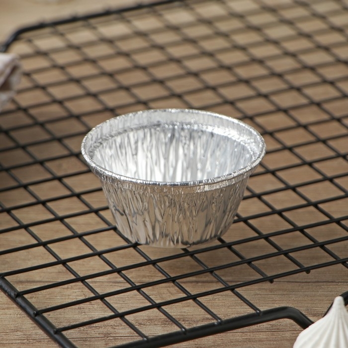 Набор форм для выпечки из фольги Доляна, 50 мл, 6&times;3 см, 50 шт