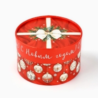 Коробка подарочная &laquo;Бант новогодний&raquo;, 12 х 8 см, Новый год