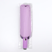 Зонт автоматический &laquo;Однотон&raquo;, с фонарем, 3 сложения, 10 спиц, R = 51/58 см, D = 116 см, цвет сиреневый