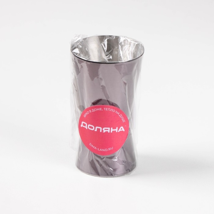 Джиггер Доляна &laquo;Металлик&raquo;, 15/30 мл, нержавеющая сталь, цвет тёмно-серый