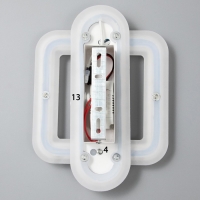 Бра "Квадрат" LED 35Вт 4000К черно-белый 26х19х5 см