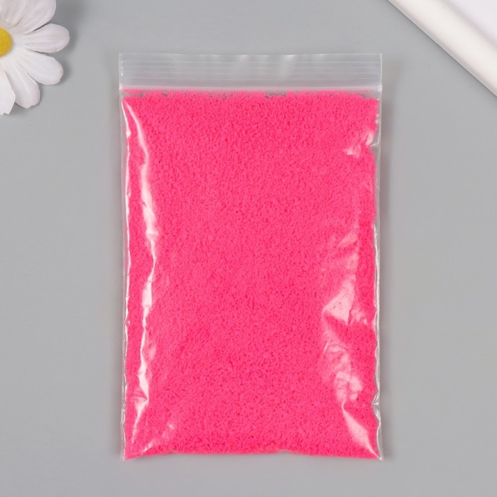 Декор для создания миниатюр (деревья, газон) порошок "Ярко-розовый" набор 20 гр