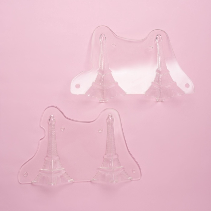 Молд для заливки шоколада KONFINETTA &laquo;Эйфелева башня&raquo;, пластик, 19.7&times;12&times;7 см, прозрачный