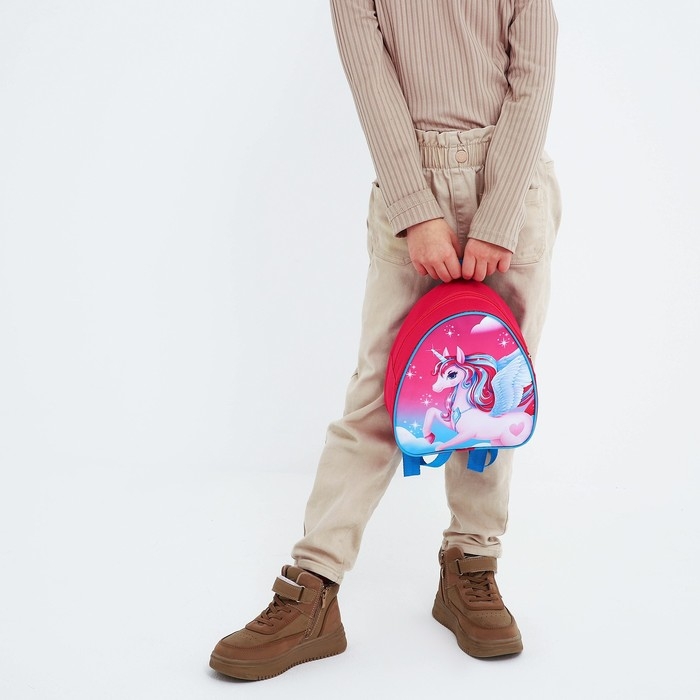 Деткий рюкзак с блокнотом &laquo;Единорожка&raquo;, 23х20,5 см