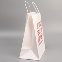 Пакет подарочный крафтовый, упаковка, &laquo;Писец здорово&raquo;, 28 х 32 х 15 см