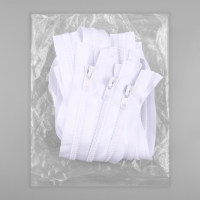 Молния &laquo;Трактор&raquo;, №8, разъёмная, замок автомат, 90 см, цвет белый, цена за 1 штуку