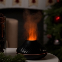 Увлажнитель воздуха Luazon HM-10, эффект пламени, 130 мл, 4,5 Вт, USB, чёрный Увлажнитель воздуха Luazon HM-10, эффект пламени, 130 мл, 4,5 Вт, USB, чёрный