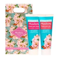 Подарочный набор "Миндаль": крем для лица &laquo;Миндаль&raquo;, 75 мл и крем для рук &laquo;Миндаль&raquo;, 75 мл