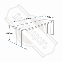 Лавка наличник, из липы, "Добропаровъ", 60×40×43,5см Лавка наличник, из липы, "Добропаровъ", 60×40×43,5см