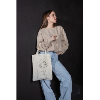 Шопер в банке &laquo;Стиль&raquo;, без подклада, без молнии, 35 х 40 х 0.5 см, бежевый