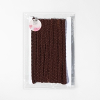 Тесьма декоративная &laquo;Шанель&raquo;, 8 мм, 10 &plusmn; 1 м, цвет коричневый