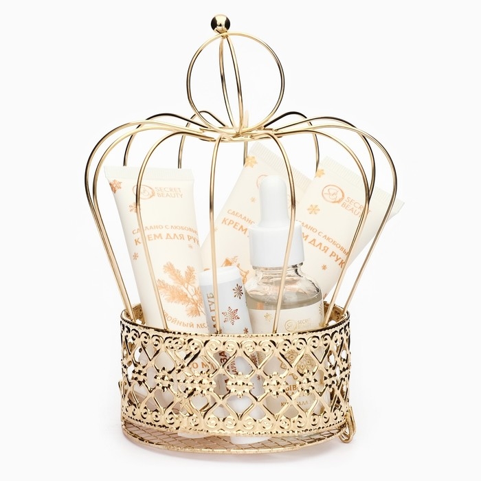Новогодний подарочный набор косметики &laquo;Новогодняя корона&raquo;, золотая серия