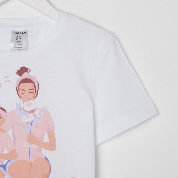Футболка детская KAFTAN "В маму" р.28 (86-92), белый