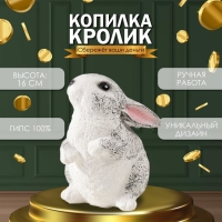 Копилка "Кролик №3 Пестрый" высота 16 см, ширина 10,5 см, длина 12,5 см Копилка "Кролик №3 Пестрый" высота 16 см, ширина 10,5 см, длина 12,5 см