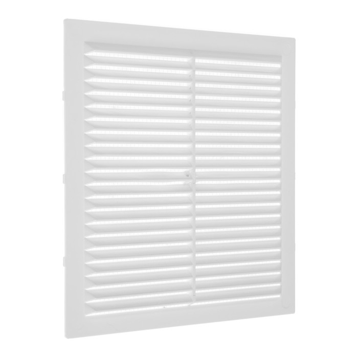 Решетка вентиляционная ZEIN Люкс Л194, 194 x 194 мм, с сеткой, неразъемная