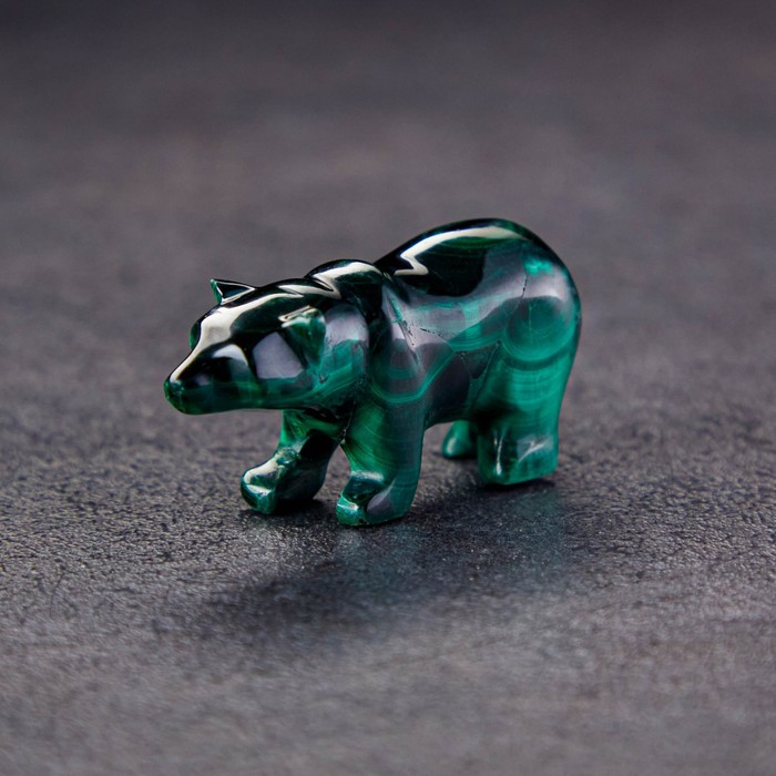 Сувенир Сувенир "Медведь", натуральный малахит