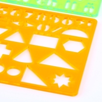 Набор трафаретов «Английский алфавит, цифры, фигуры», 2 шт. Набор трафаретов «Английский алфавит, цифры, фигуры», 2 шт.