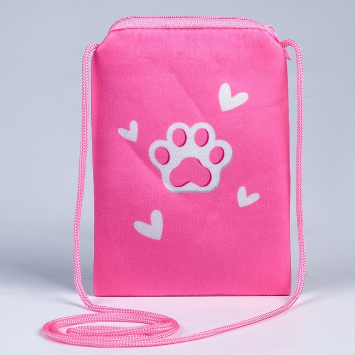 Сумка детская плюшевая Сумка детская плюшевая "Кошечка принцесса" плоская