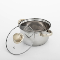 Кастрюля из нержавеющей стали с крышкой Доляна &laquo;Роскошь&raquo;, 1,5 л, d=17 см