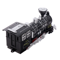 Железная дорога &laquo;Винтаж&raquo;, 2 состава в комплекте, свет и звук, работает от батареек