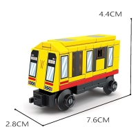 Конструктор «ЖД. Поезд метро», с запуском, 88 деталей Конструктор «ЖД. Поезд метро», с запуском, 88 деталей