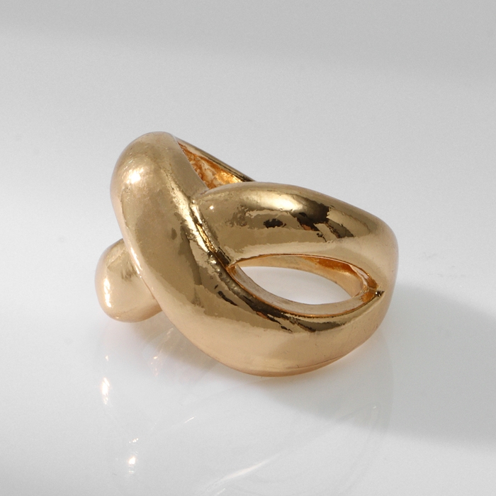 Кольцо металл «Тренд» бесконечность, объём, цвет золото, размер 17 Кольцо металл «Тренд» бесконечность, объём, цвет золото, размер 17