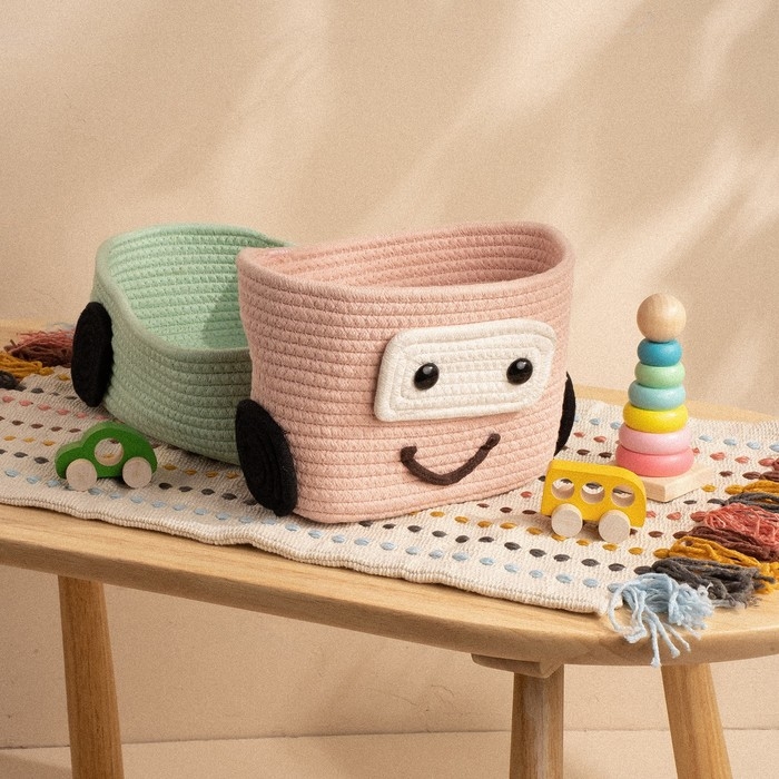 Корзина для хранения плетёная ручной работы SL Home, 42&times;23&times;17 см