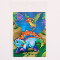 Аппликация стразами для детей &laquo;Дино&raquo;, А6, набор для творчества