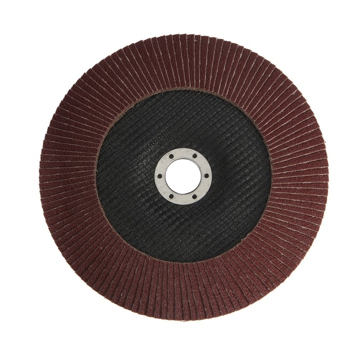 Круг лепестковый торцевой ТУНДРА, 180 х 22 мм, Р80