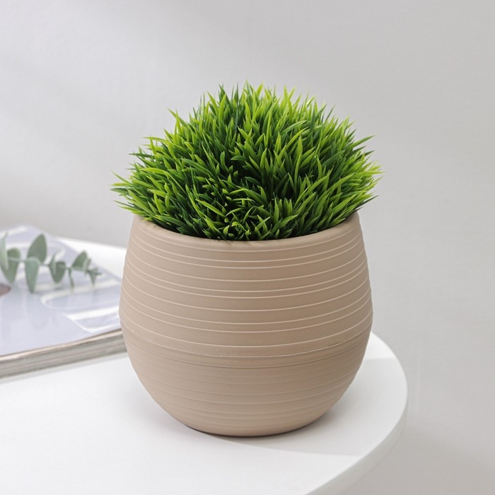 Горшок &laquo;Дуэт&raquo;, 500 мл, цвет кофе с молоком