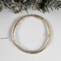 Гирлянда &laquo;Нить&raquo; 5 м роса, IP20, серебристая нить, 50 LED, свечение белое, USB