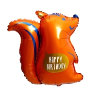 Шар фольгированный 27" &laquo;Белка. С днём рождения&raquo;