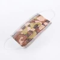 Маска медицинская Latio коричневый камуфляж, 2 фиксатора формы, 50 шт картонный блок Маска медицинская Latio коричневый камуфляж, 2 фиксатора формы, 50 шт картонный блок