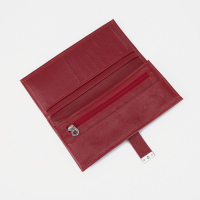 Кошелёк женский на кнопке, цвет красный Кошелёк женский на кнопке, цвет красный