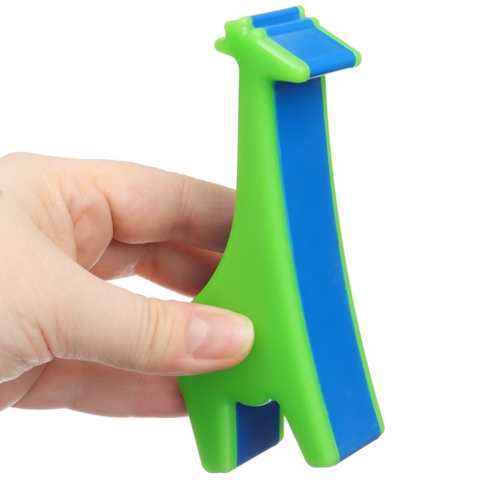 Погремушка &laquo;Жирафик&raquo;, перкуссионный, шейкер, цвет зеленый, Крошка Я