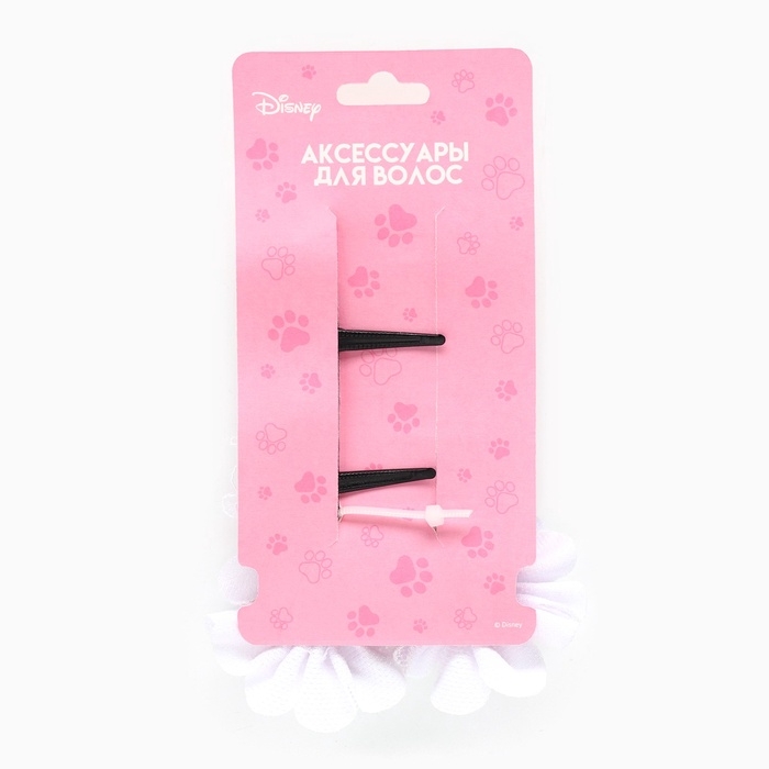 Бант для волос на резинке 2 шт, заколка зажим для волос 2 шт, набор, Коты аристократы