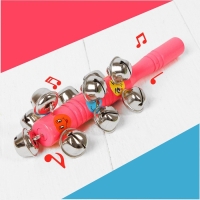 Погремушка с бубенцами «Смайлики», цвета МИКС Погремушка с бубенцами «Смайлики», цвета МИКС