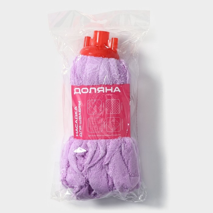 Насадка для швабры ленточная Доляна &laquo;Широкие петли&raquo;, микрофибра, 28&times;7&times;7 см, цвет МИКС