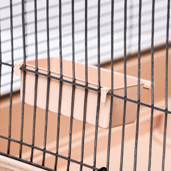 Клетка для птиц "Пижон" №104, разборная, 1 секция, 58 х 40 х 48см, бежевая