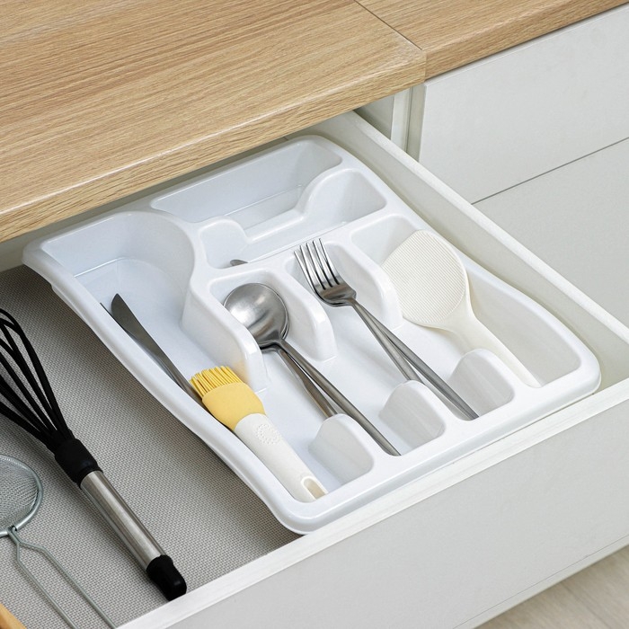 Лоток для столовых приборов Magic, цвет снежно-белый Лоток для столовых приборов Magic, цвет снежно-белый