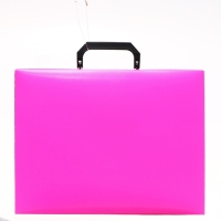 Папка-портфель А4 на замке, Calligrata "Неон", 1 отделение, пластиковая, 700 мкм, фуксия Папка-портфель А4 на замке, Calligrata "Неон", 1 отделение, пластиковая, 700 мкм, фуксия