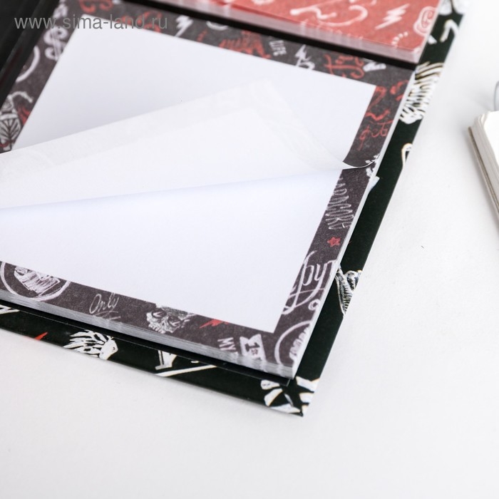 Блок бумаг для записей, стикеры, ручка &laquo;23 Февраля&raquo;