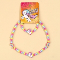 Бижутерия &laquo;Самая милая&raquo; набор для девочек: браслет и бусы, 7 х 9 см