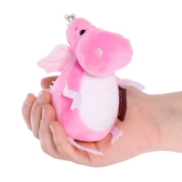 Мягкая игрушка &laquo;Дракончик&raquo;, розово-белый животик, 13 см