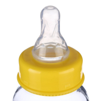 Бутылочка для кормления стекло &laquo;Мишка Принц&raquo;, классическое горло, средний поток, 180 мл., от 3 мес.