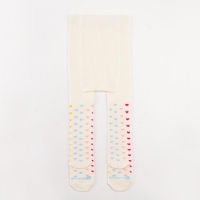 Колготки Крошка Я &laquo;Сердечки&raquo;, цвет молочный, рост 68-74 см