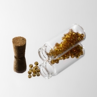 Баночки для хранения бисера, d = 1,2 &times; 3 см, 10 шт