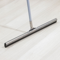 Водосгон для пола с металлическим черенком, основание нержавеющая сталь, 75 см