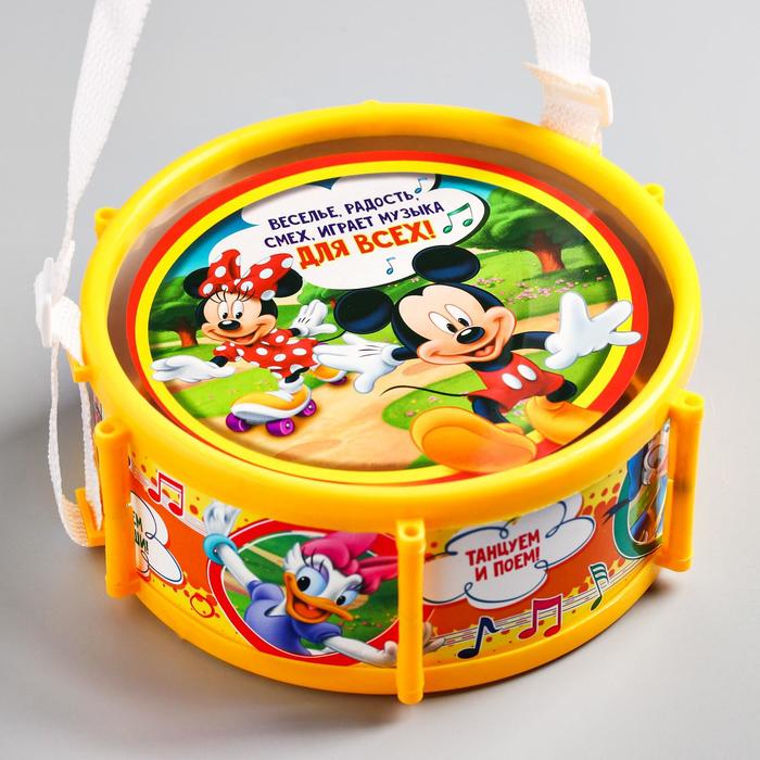 Барабан «Микки Маус и друзья: Весёлые ноты», МИКС Барабан «Микки Маус и друзья: Весёлые ноты», МИКС